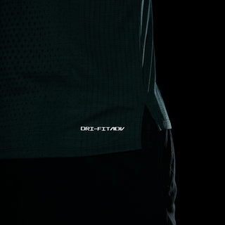 Nike Mens Dri-FIT ADV Running Tee | Vintage Green/Reflective Silver