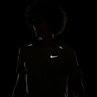 Nike Mens Dri-FIT ADV Short-Sleeved Running Tee | Olive Aura/Sea Glass/Reflective Silver