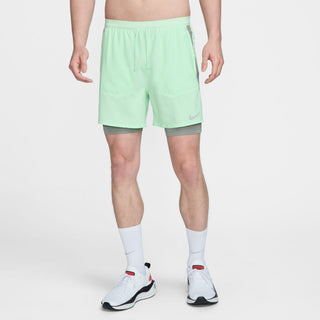Nike Mens Dri-FIT Stride Hybrid 5" Shorts | Vapor Green/Reflective Silver