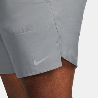 NIKE MENS DRI-FIT STRIDE 7" BRIEF LINED SHORTS | SMOKE GREY/RELECTIVE SILVER