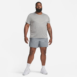 NIKE MENS DRI-FIT STRIDE 7" BRIEF LINED SHORTS | SMOKE GREY/RELECTIVE SILVER