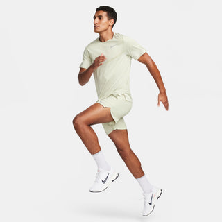 Nike Mens Dri-FIT 7" Brief Lined Shorts | Olive Aura/Dark Stucco/Reflective Silver