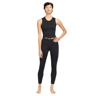 NIKE WOMENS YOGA DRI-FIT HIGH RISE 7/8 LEGGINGS | BLACK