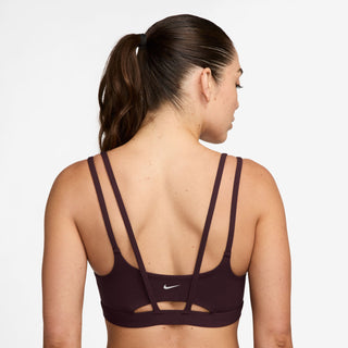 Nike Zenvy Strappy Sports Bra | Burgundy Crush