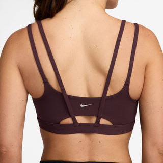 Nike Zenvy Strappy Sports Bra | Burgundy Crush