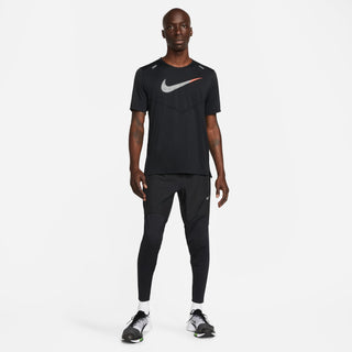 NIKE MENS DRI-FIT FAST PANT | BLACK/REFLECTIVE SILVER