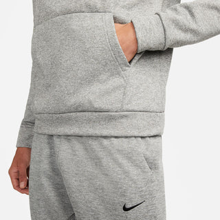 Nike Mens Therma-FIT Hooded Pullover | Dark Grey Heather/Particle Grey