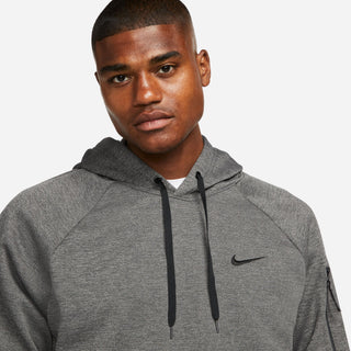 Nike Mens Therma-Fit Hooded Pullover | Charcoal Heather