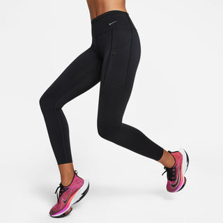 Nike Womens Go Firm Support 7/8 Leggings | Black/Black