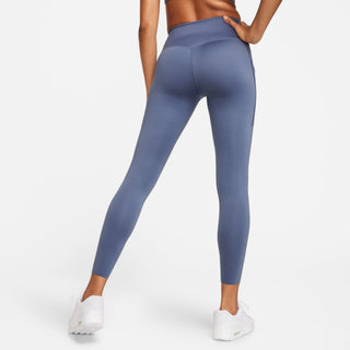 Nike Womens Go Firm Support 7/8 Leggings | Diffused Blue/Black