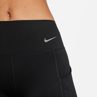 Nike Womens Go Firm Mid-Rise 8" Biker Shorts | Black/Black