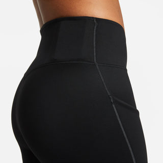 Nike Womens Go Firm Mid-Rise 8" Biker Shorts | Black/Black