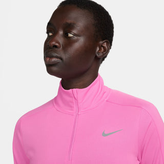 Nike Womens Dri-FIT Pacer 1/4 Zip | Playful Pink/Reflective Silver