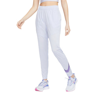 Nike Womens Dri-FIT Swoosh Run Pants | Oxygen Purple/Reflective Silver