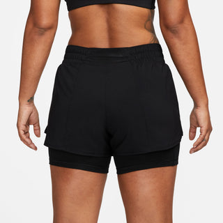 Nike One Dri-FIT Mid-Rise 3" 2-in-1 Shorts | Black