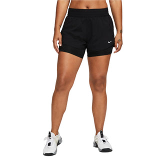 Nike One Dri-FIT Mid-Rise 3" 2-in-1 Shorts | Black
