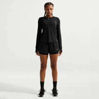 Nike One Womens Dri-FIT 3" 2-in-1 Shorts | Black/White