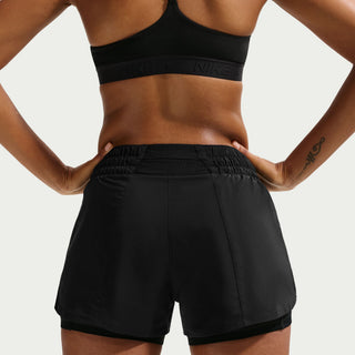 Nike One Womens Dri-FIT 3" 2-in-1 Shorts | Black/White