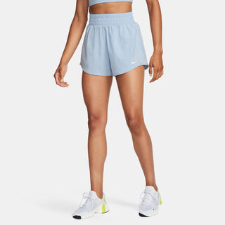 Nike Womens One Dri-FIT 3" Brief-Lined Shorts | Light Armoury Blue/Reflective Silver