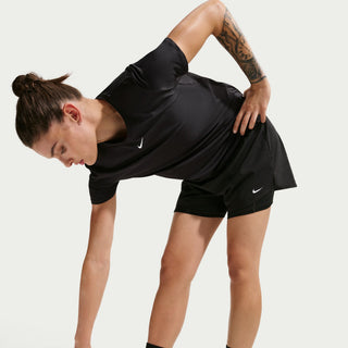 Nike Womens Dri-FIT High-Wasited 3" 2-in-1 Shorts | Black