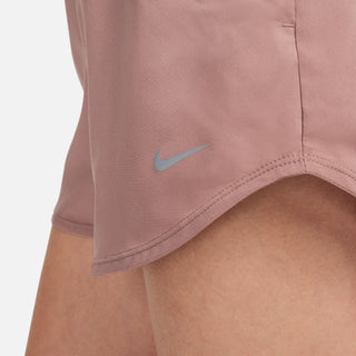 Nike Womens One Dri-FIT Ultra High-Waisted 3" Brief-Lined Shorts | Smokey Mauve/Reflective Silver