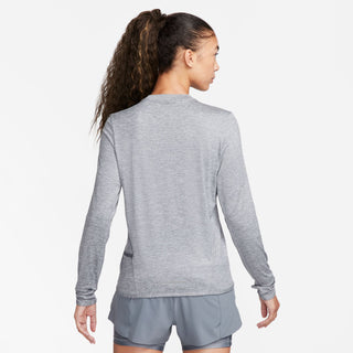 Nike Womens Dri-FIT Swift Element UV Crew-Neck | Smoke Grey/Reflective Silver