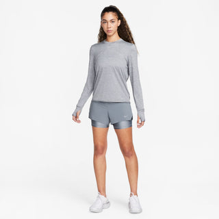 Nike Womens Dri-FIT Swift Element UV Crew-Neck | Smoke Grey/Reflective Silver