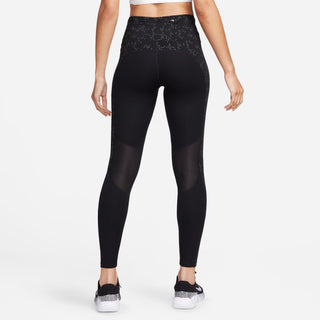 Nike Womens Fast Mid-Rise 7/8 Leggings | Black/Reflective Silver