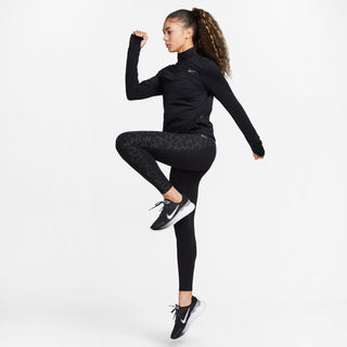 Nike Womens Fast Mid-Rise 7/8 Leggings | Black/Reflective Silver