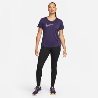 Nike Womens Dri-FIT Swoosh Running Tee | Purple Ink/Disco Purple