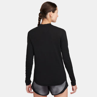 Nike Womens Swift Dri-FIT Mock Neck Running Top | Black