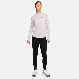 Nike Womens Swift Dri-FIT Mock Neck Running Top | Platinum Violet