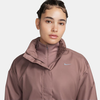 Nike Womens Fast Repel Running Jacket | Smokey Mauve/Black/Reflective Silver