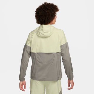 Nike Mens Windrunner Repel Running Jacket | Olive Aura/Dark Stucco/Reflective Silver