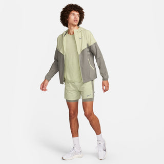 Nike Mens Windrunner Repel Running Jacket | Olive Aura/Dark Stucco/Reflective Silver