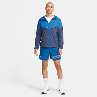 Nike Mens Windrunner Repel Running Jacket | Court Blue/Thunder Blue/Reflective Silver