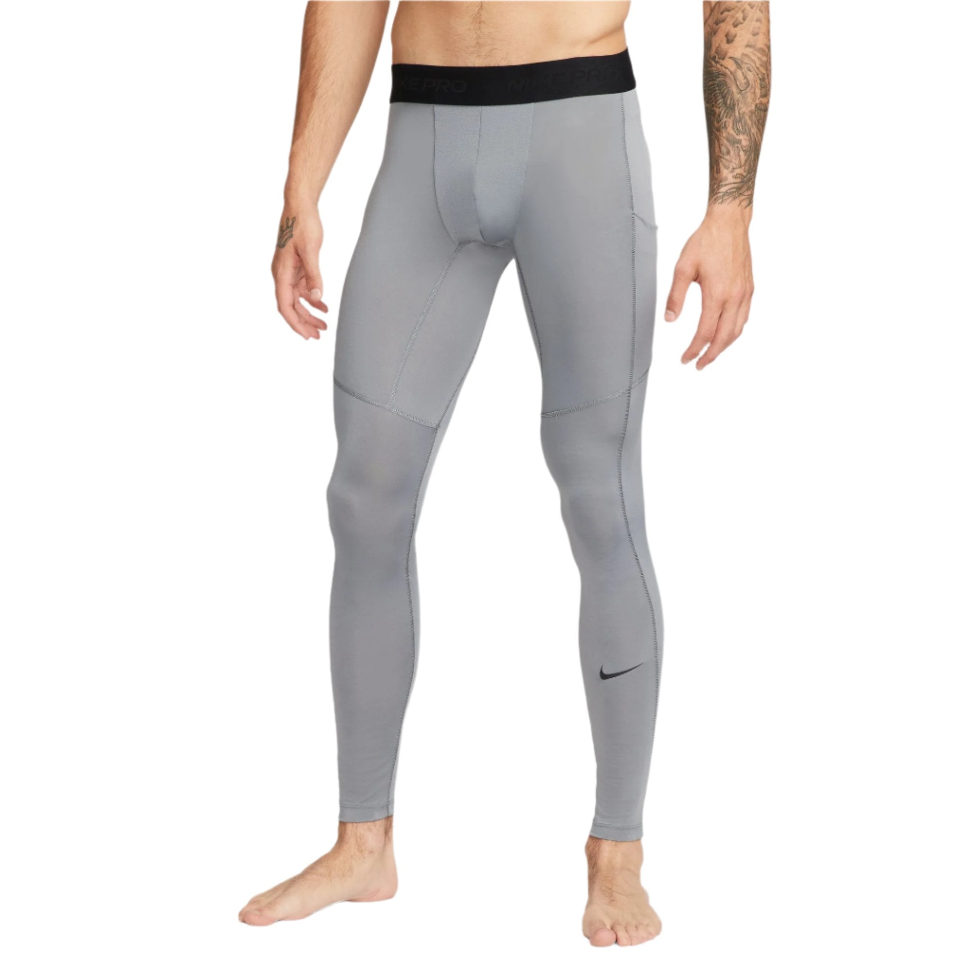 Nike Mens Pro Dri-FIT Fitness Tights Smoke Grey/Black