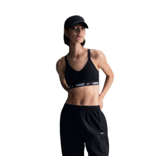 Nike Indy Medium Support Padded Sports Bra | Black/White