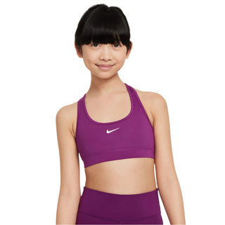 Nike Kids Swoosh Sports Bra | Viotech/White