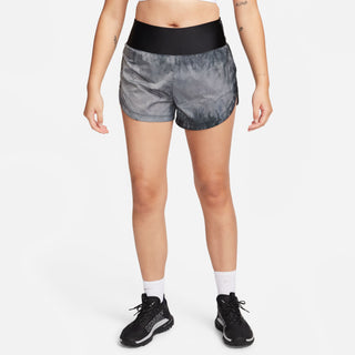 Nike Womens Trail Repel Mid-Rise 3" Brief-lined Shorts | Black