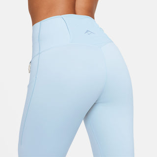 Nike Womens Trail Go High Waisted 7/8 Leggings Light Armory Blue