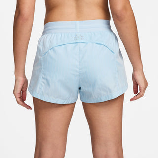 Nike Womens Mid-Rise 3" Brief Lined Shorts | Light Armoury Blue