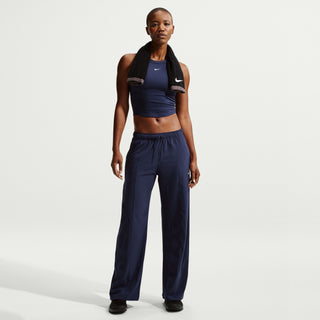 Nike Womens One Fitted Dri-FIT Cropped Tank | Midnight Navy