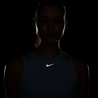 Nike Womens One Classic Dri-FIT Cropped Tank | Light Armoury Blue/Black