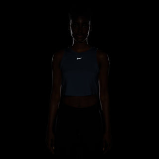 Nike Womens One Classic Dri-FIT Cropped Tank | Light Armoury Blue/Black