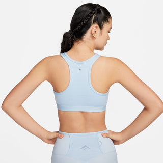 Nike Womens Trail On The Run Sports Bra | Light Armory Blue/Ashen Slate