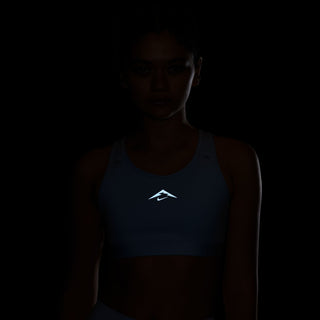 Nike Womens Trail On The Run Sports Bra | Light Armory Blue/Ashen Slate