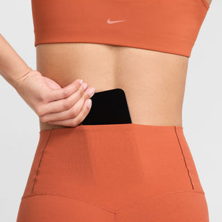 Nike Womens Zenvy High Waisted 5" Biker Shorts | Burnt Sunrise/Black