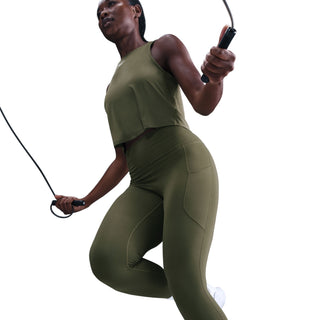 Nike One High-Waisted 7/8 Leggings | Medium Olive