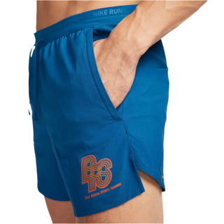 Nike Mens Energy Stride Brief Lined Blue Ribbon Shorts | Court Blue/Safety Orange